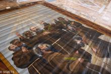 عرض لوحات شهداء دمشق في كوريا حراسة الأرض المقدسة
