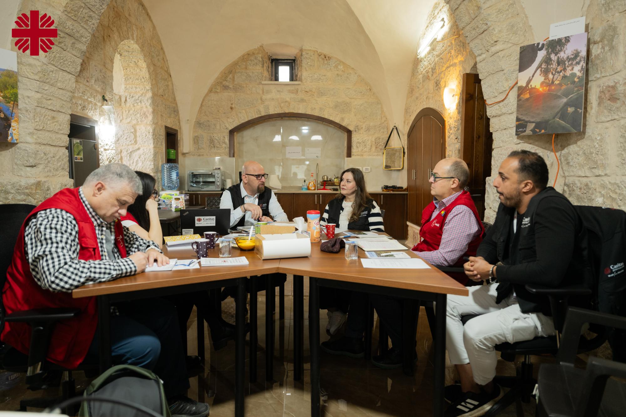 Spanish Delegation Visits Caritas Jerusalem